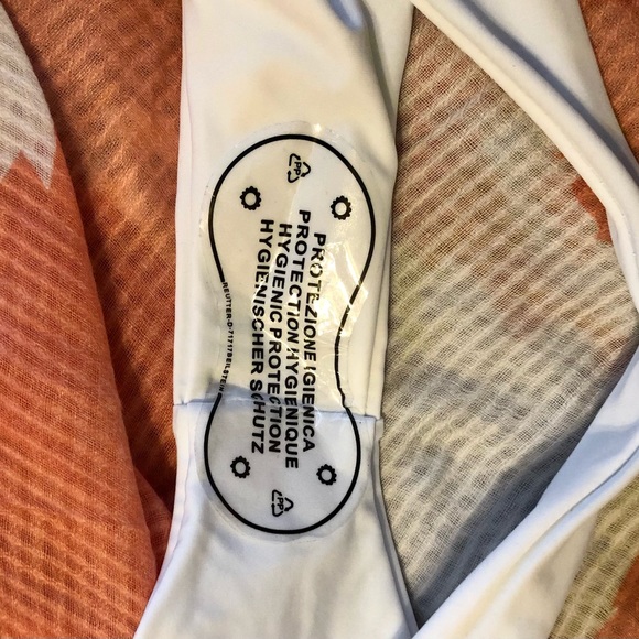 White & Leopard Color Block Bikini - Size Large - Picture 2 of 9